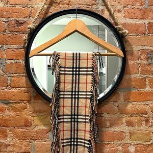 Burberry Check Cashmere Happy Scarf- Excellent Co… - image 1